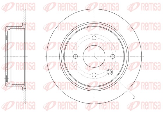 REMSA Hátsó féktárcsa 61579.00_REMSA