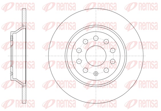 REMSA Hátsó féktárcsa 61587.00_REMSA