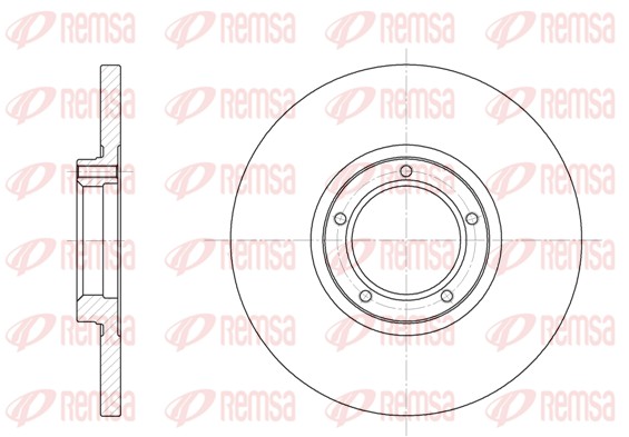REMSA Első féktárcsa 6163.00_REMSA