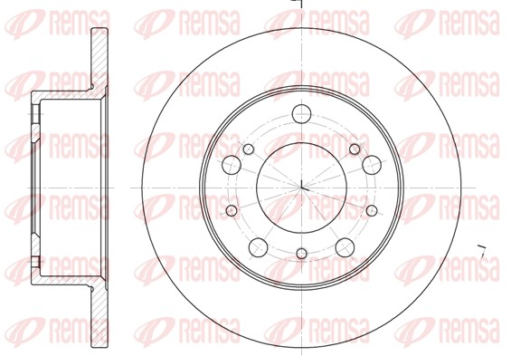 REMSA Első féktárcsa 6168.00_REMSA
