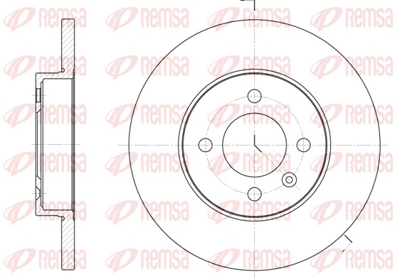 REMSA Első féktárcsa 6172.00_REMSA
