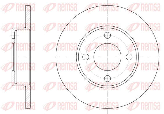 REMSA Első féktárcsa 6181.00_REMSA