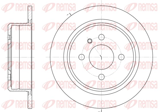 REMSA Hátsó féktárcsa 6197.00_REMSA