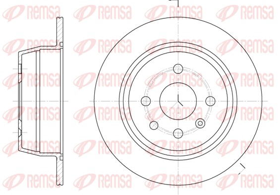 REMSA Hátsó féktárcsa 6207.00_REMSA