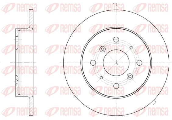 REMSA Hátsó féktárcsa 6208.00_REMSA