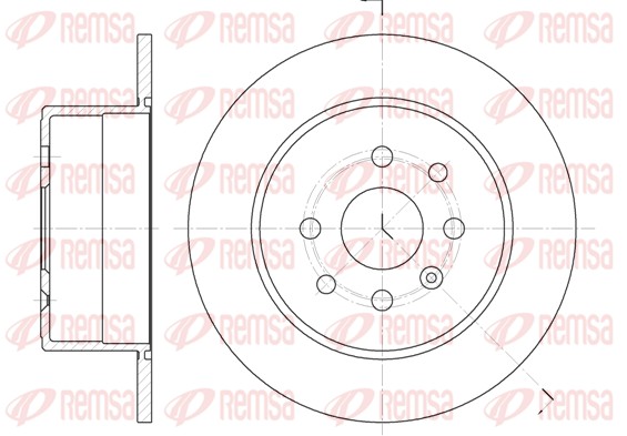 REMSA Hátsó féktárcsa 6252.00_REMSA