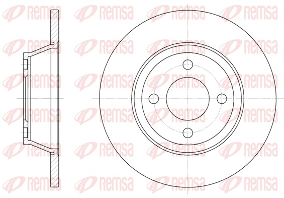 REMSA Első féktárcsa 6287.00_REMSA