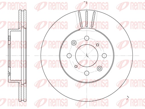 REMSA Első féktárcsa 6367.10_REMSA