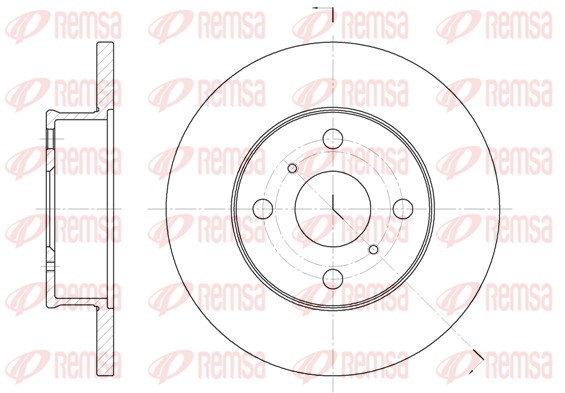 REMSA Első féktárcsa 6401.00_REMSA