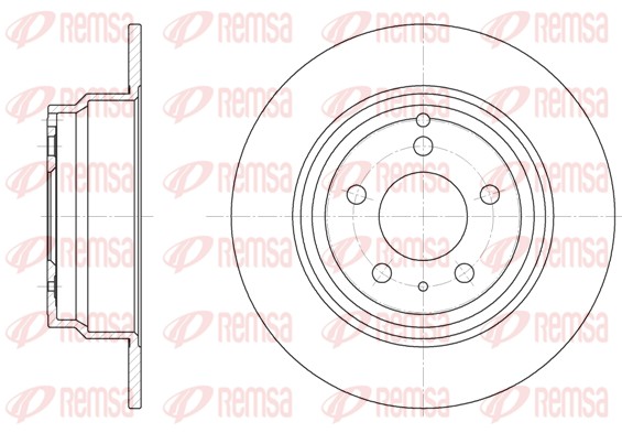 REMSA Hátsó féktárcsa 6411.00_REMSA