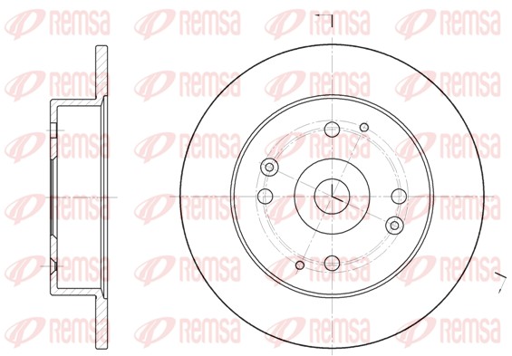 REMSA Hátsó féktárcsa 6448.00_REMSA