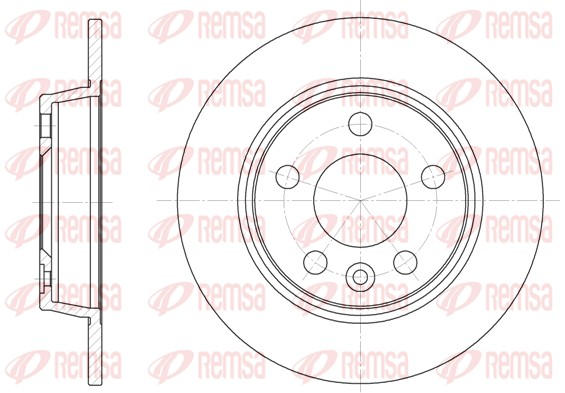 REMSA Hátsó féktárcsa 6453.00_REMSA