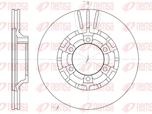 REMSA Első féktárcsa 6464.10_REMSA