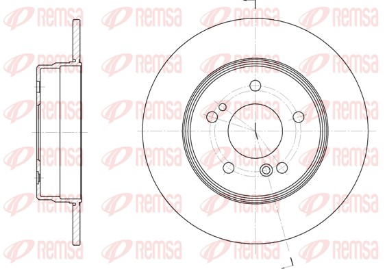 REMSA Hátsó féktárcsa 6467.00_REMSA