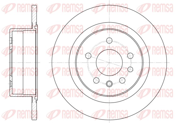 REMSA Hátsó féktárcsa 6488.00_REMSA