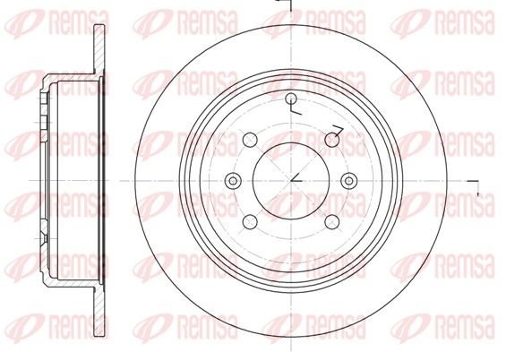 REMSA Hátsó féktárcsa 6498.00_REMSA