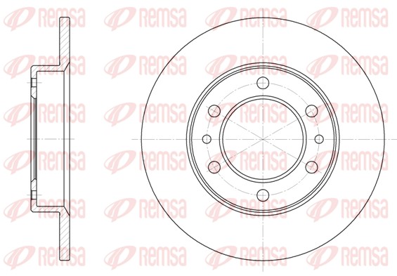 REMSA Első féktárcsa 6505.00_REMSA