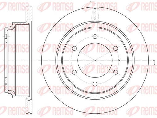 REMSA Hátsó féktárcsa 6515.10_REMSA