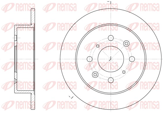 REMSA Hátsó féktárcsa 6521.00_REMSA