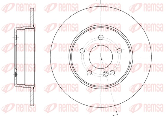 REMSA Hátsó féktárcsa 6555.00_REMSA