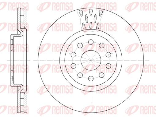 REMSA Első féktárcsa 6563.10_REMSA