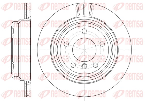 REMSA Hátsó féktárcsa 6588.10_REMSA
