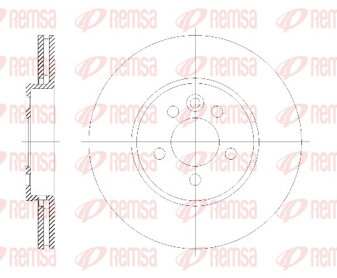 REMSA Első féktárcsa 6614.10_REMSA