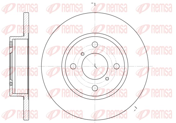 REMSA Első féktárcsa 6621.00_REMSA