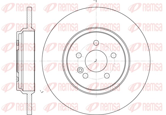 REMSA Hátsó féktárcsa 6631.00_REMSA