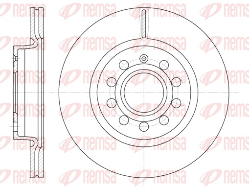 REMSA Első féktárcsa 6647.10_REMSA