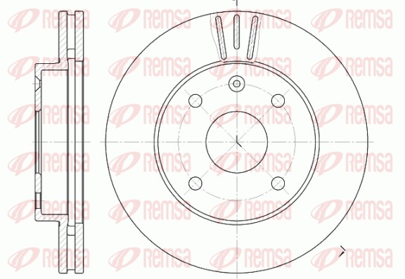 REMSA Első féktárcsa 6656.10_REMSA