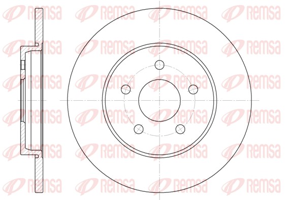 REMSA Hátsó féktárcsa 6661.00_REMSA