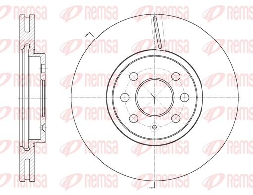 REMSA Első féktárcsa 6685.10_REMSA