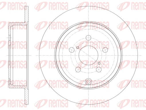 REMSA Hátsó féktárcsa 6700.00_REMSA