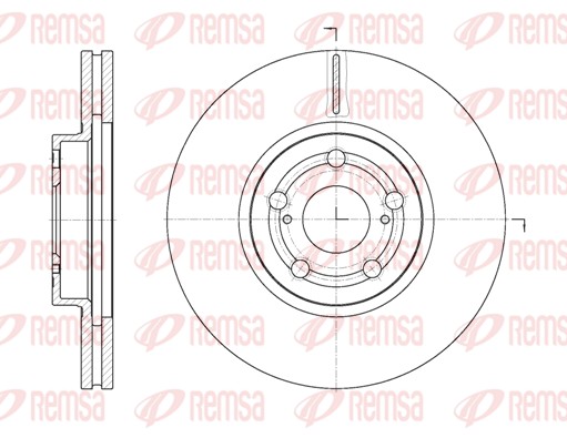 REMSA Első féktárcsa 6701.10_REMSA