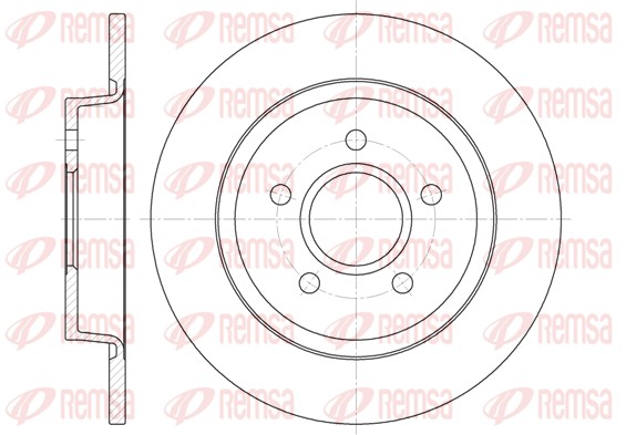 REMSA Hátsó féktárcsa 6712.00_REMSA