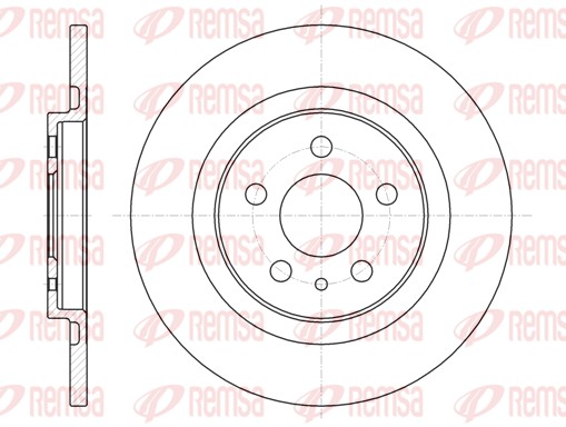 REMSA Hátsó féktárcsa 6736.00_REMSA