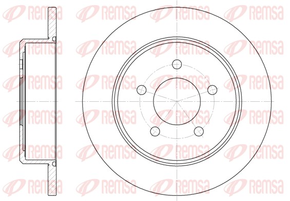REMSA Hátsó féktárcsa 6746.00_REMSA