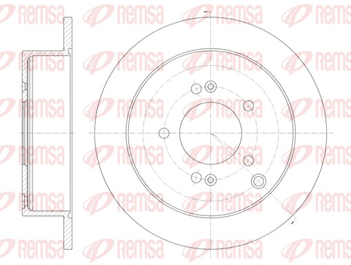 REMSA Hátsó féktárcsa 6756.00_REMSA