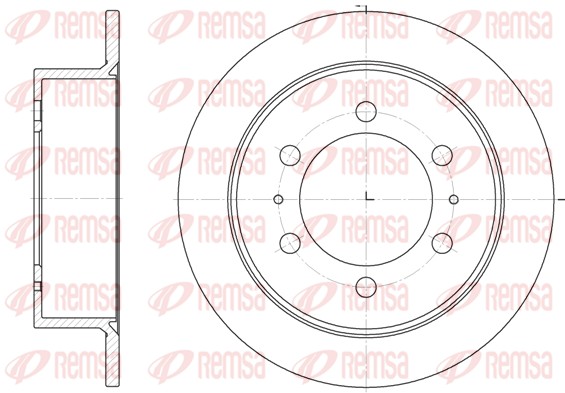 REMSA Hátsó féktárcsa 6784.00_REMSA