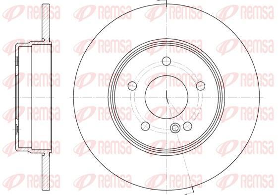 REMSA Hátsó féktárcsa 6801.00_REMSA