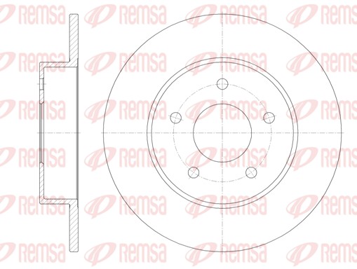REMSA Hátsó féktárcsa 6820.00_REMSA