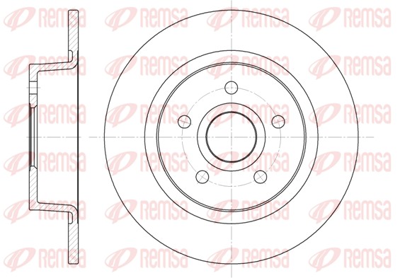 REMSA Hátsó féktárcsa 6863.00_REMSA