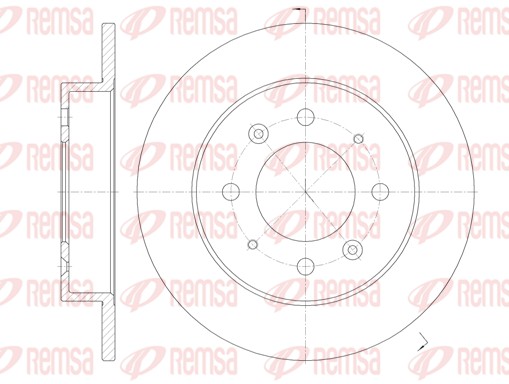 REMSA Hátsó féktárcsa 6874.00_REMSA