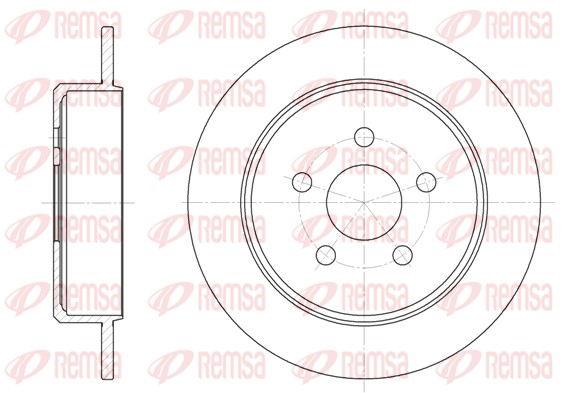 REMSA Hátsó féktárcsa 6901.00_REMSA