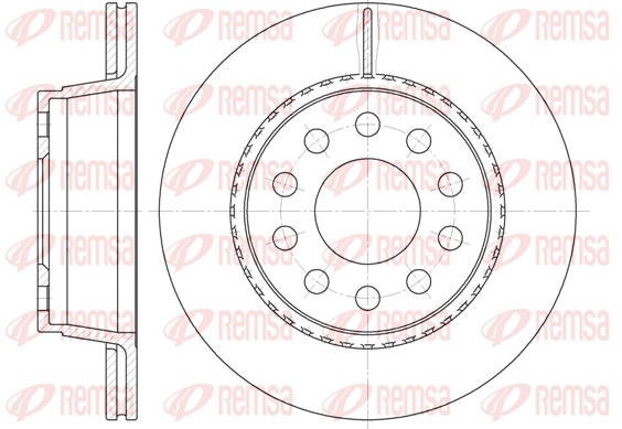 REMSA Hátsó féktárcsa 6930.10_REMSA