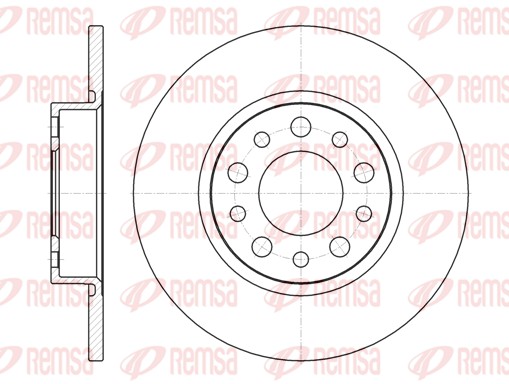 REMSA Hátsó féktárcsa 6967.00_REMSA