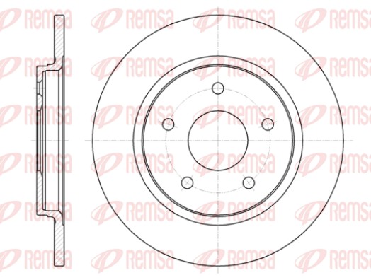 REMSA Hátsó féktárcsa 61394.00_REMSA