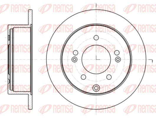 REMSA Hátsó féktárcsa 61401.00_REMSA