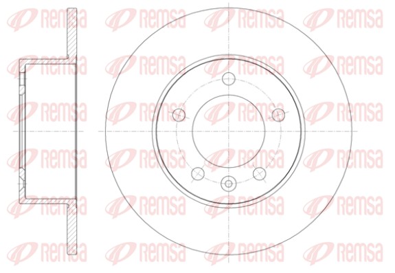 REMSA Hátsó féktárcsa 61412.00_REMSA